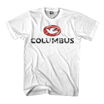 Tričko s krátkym rukávom Cinelli Columbus Scratch (White)