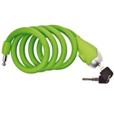 Zámok lankový BRN Silicone Spirale (Green)