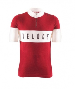 Retro dres s krátkym rukávom BRN Vintage Veloce (Red)