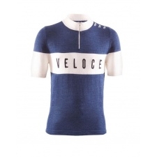 Retro dres s krátkym rukávom BRN Vintage Veloce (Blue)