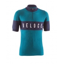 Retro dres s krátkym rukávom BRN Vintage Veloce (Aquamarine)