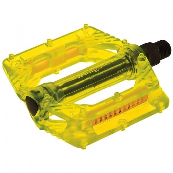 Pedál BMX/Freeride Wellgo/BRN Flat (Clear Yellow)