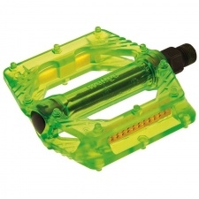 Pedál BMX/Freeride Wellgo/BRN Flat (Clear Green)