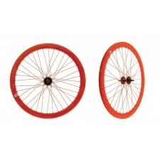 Set kolies 28" BRN Fixed (Orange Fluo)