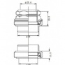 Hlavové zloženie závitové 1" 1/8 Tange Seiki Falcon FL270C (Silver)