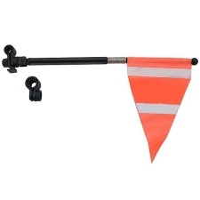 Výstražná vlajočka M-Wave SF LED Safety Flagpole (Orange)