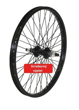 Zadné koleso 20" TWN BMX Aluminium / Alu náboj (Black/Silver)