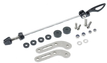 Adaptér zadného nosiča Tubus Adapter Set For QR Axle Mounting (Silver)