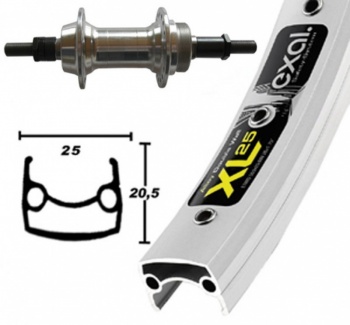 Zadné koleso 26" EXAL XL25 / AL náboj