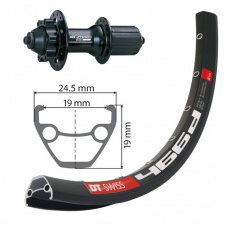 Koleso zadné 27,5" DT Swiss 466D Disc / XLC Evo Disc